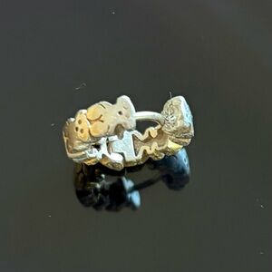Silver Bear Design Ring